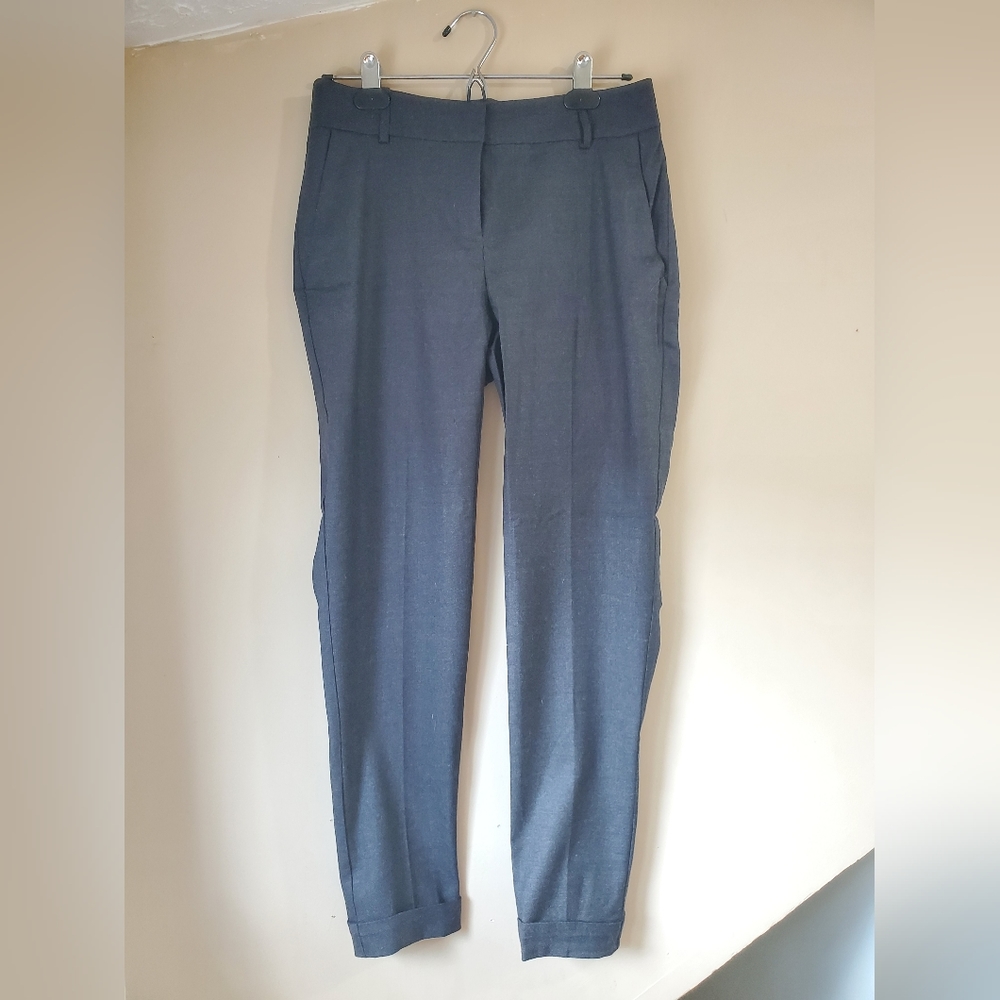 Eileen Fisher Wool Tapered Grey Pants